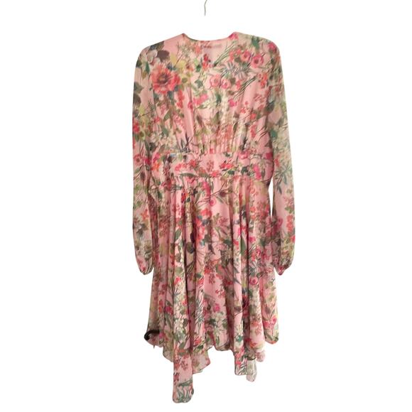 Jay Godfrey Eldon Dress, Pink Floral Pattern, Size 14, 395$ - Picture 4 of 9